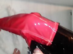 Footjob High Heels Femdom Latex Spandex 