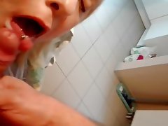 Amateur Blowjob Masturbation Cum in mouth 
